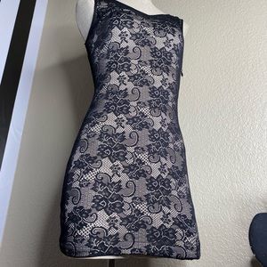 Bebe Crossback Lace Minidress